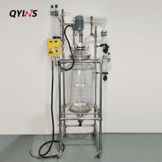 定制高位槽滴加罐防爆雙層玻璃反應釜50L、100L、150L