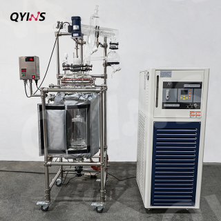 保溫設計雙層玻璃反應釜20L、30L、50L、100L