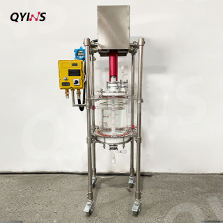 防爆保護(hù)電機(jī) 10L夾套全包玻璃過濾反應(yīng)釜