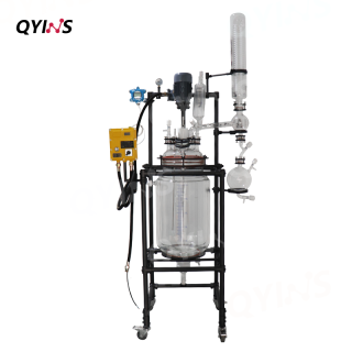 特氟龍噴涂框架防爆玻璃反應(yīng)釜50L、80L、100L