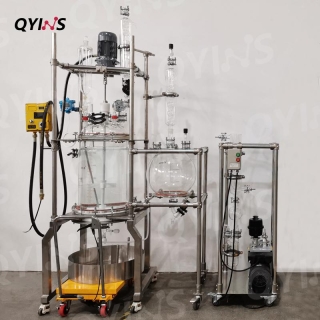 過濾回流二合一防爆玻璃固相合成釜 過濾反應(yīng)釜 50L