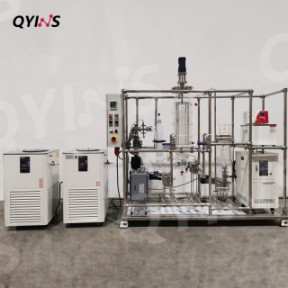 中試提純?cè)O(shè)備0.5平方米蒸發(fā)面積 玻璃分子蒸餾